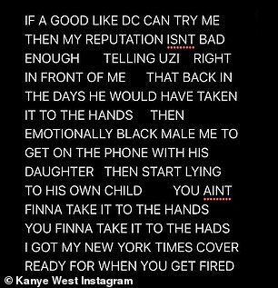 Not good: He directed his anger at Cherry, Senior Vice President/General Manager of Adidas, unleashed a slew of threatening and angry messages