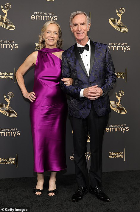 Dynamic duo: 'Science Guy' Bill Nye and his new life Liza Mundy were on hand at the festivities too