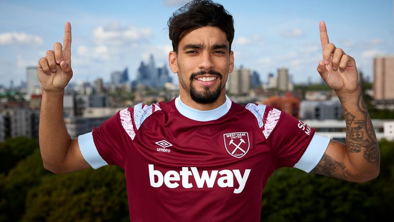 Lucas Paqueta signs West Ham from Lyon