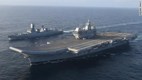 Vikrant's construction has been delayed due to remodeling and the Covid-19 pandemic.