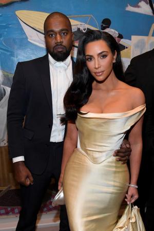 Kanye West and Kim Kardashian